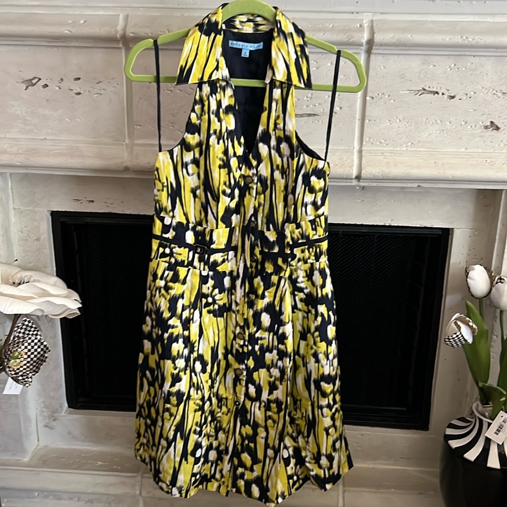 Antonio Melani halter linen dress